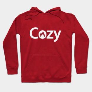 Cozy being cozy typographic artwork Hoodie